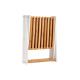 ESTANTERIA CUADRUPLE PLEGABLE BAMBU BLANCA