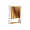 ESTANTE 4 PRATELEIRAS DOBRÁVEL BAMBU BRANCO