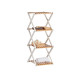 ETAGERE QUADRUPLE PLIABLE BAMBOU BLANC