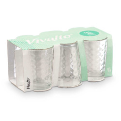 SET 6 VASOS PUNTOS 190ML