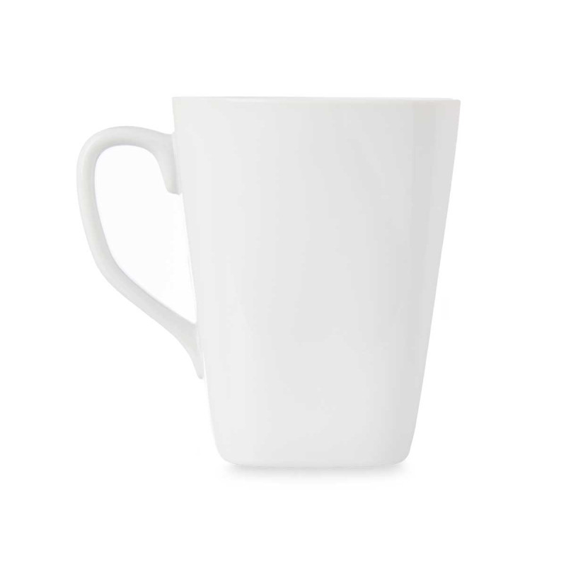 TASSE PETIT DEJEUNER PORCELAINE CARRÉ 450 ML 