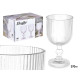 BICCHIERE DA ACQUA 370ML STRISCE TRASPARENTI