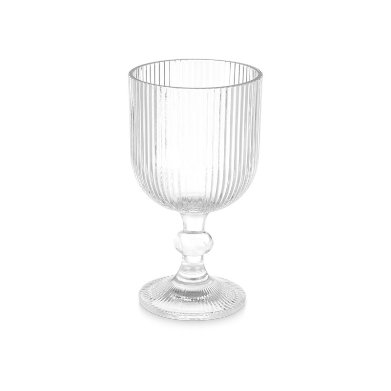 COPO AGUA 370ML TRANSPARENTE RISCAS