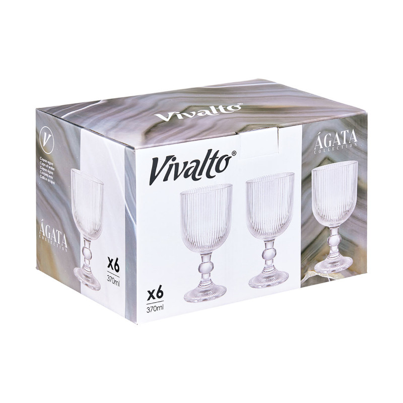 COPO AGUA 370ML TRANSPARENTE RISCAS
