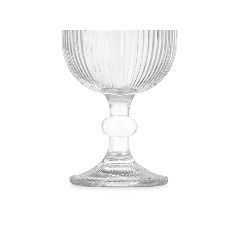 WATER GLASS 370MLTRANSPARENT STRIPES