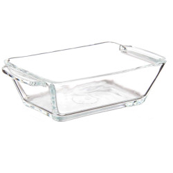 CAÇAROLA VIDRO RECTANGULAR COM ASAS 150ML
