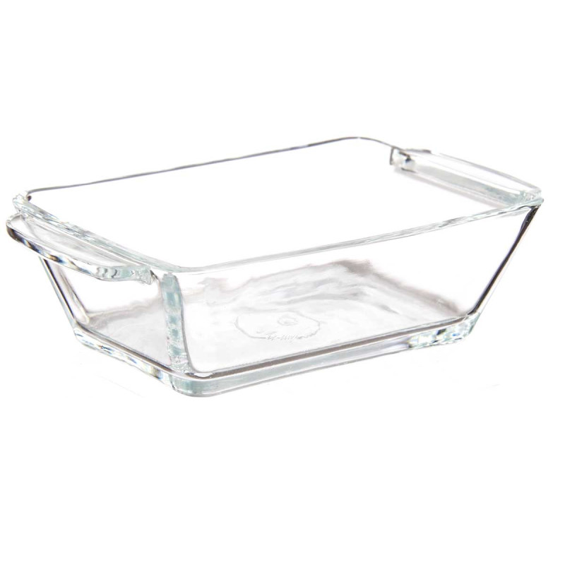 CASSERUOLA VETRO APERITIVO RETT CON MANICI 150ML