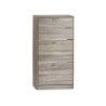 SCARPIERA LEGNO A 3 PIANI COLORE GRIGIO SCURO