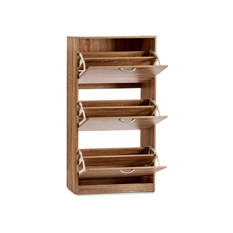 PORTA SCARPE LEGNO 3 PIANI COLOR BEIGE 