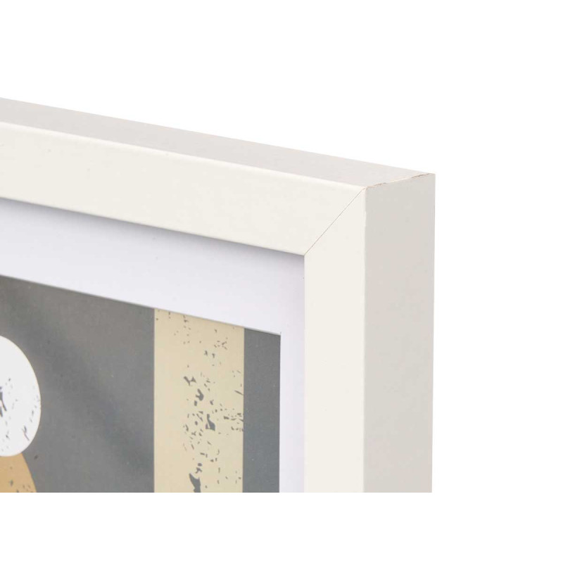 PORTAFOTO PARED MADERA PASPARTU 15X20CM BLANCO