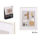 PORTEPHOTO MUR BOIS PASSE-PARTOUT 40X50CM BLANC