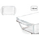CAÇAROLA VIDRO RECTANGULAR COM ASAS 150ML