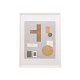 PORTAFOTO PARED MADERA PASPARTU 40X50CM BLANCO