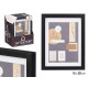 PORTEPHOTO MUR BOIS PASSE-PARTOUT 15X20CM NOIR 