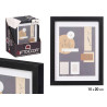 PORTEPHOTO MUR BOIS PASSE-PARTOUT 15X20CM NOIR 