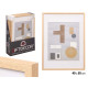 MOLDURA MAD PAREDE PASSE-PARTOUT 40X50CM NATURAL 