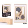 PORTAFOTO PARED MADERA PASPARTU 50X70CM NATURAL