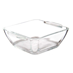 CASSEROLE CARRÉ VERRE APÉRITIFS POIGNÉES 150ML