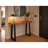 MESA RECIBIDOR MADERA TRAMA 110 X 35 X 77 CM