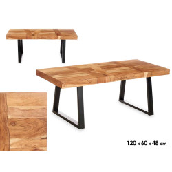 MESA AUXILIAR MADEIRA 120 X 60 X 48 CM