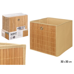 SCATOLA PIEGHEVOLE ORGANIZZATORE BAMBU BEIGE 