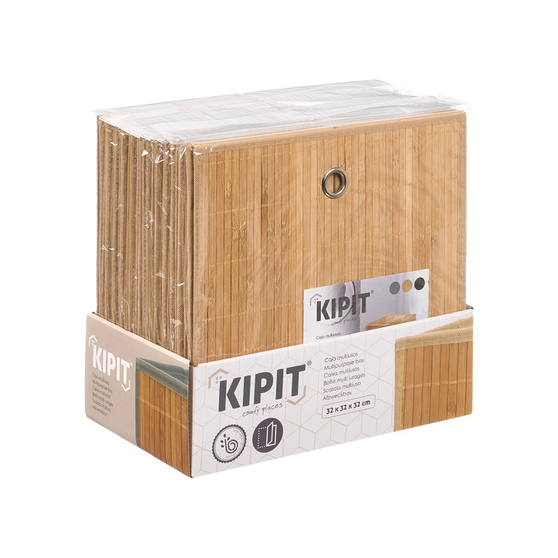 SCATOLA PIEGHEVOLE ORGANIZZATORE BAMBU BEIGE 