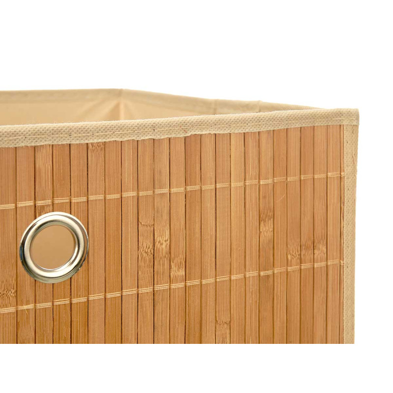 CAJA PLEGABLE ORGANIZADORA BAMBU BEIGE