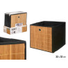 CAJA PLEGABLE ORGANIZADORA BAMBU NEGRA