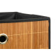 BAMBOO BLACK FOLDING ORGANISER BOX