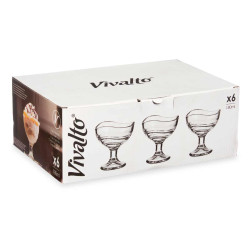 TAÇA VIDRO PARA GELADO COM PÉ RISCAS 180ML