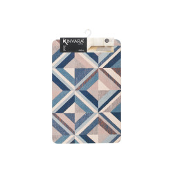ALFOMBRA COCINA TRIANGULOS AZUL 40X60CM
