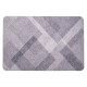 GREY RHOMBUS KITCHEN RUG 40X60CM 