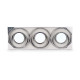SET 3 ESPEJOS AROS NEGRO PLATEADO