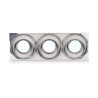 SET 3 MIRROWS SILVER WHITE RINGS   