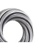 SET 3 MIROIRS RONDS ONDES NOIR ARGENTÉ