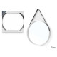MIROIR ROND À SUSPENDRE BLANC