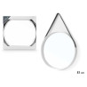 ROUND HANGING MIRROW WHITE