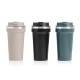 BICCHIERE TERMICO COPERCHIO 450ML ASSORTITO 3 COLO