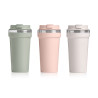 BICCHIERE TERMICO COPERCHIO 450ML ASSORTITO 3 COLO
