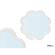 MIROIR FORME FLEUR BLANCHE 40X40CM