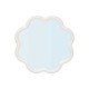 MIRROR FLOWER SHAPE WHITE 40X40CM