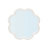 MIROIR FORME FLEUR BLANCHE 40X40CM