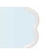 ESPEJO FORMA FLORAL BLANCO 40X40CM