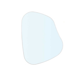 MIRROR ABSTRACT SHAPE WHITE 66X53CM