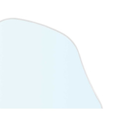 MIRROR ABSTRACT SHAPE WHITE 66X53CM