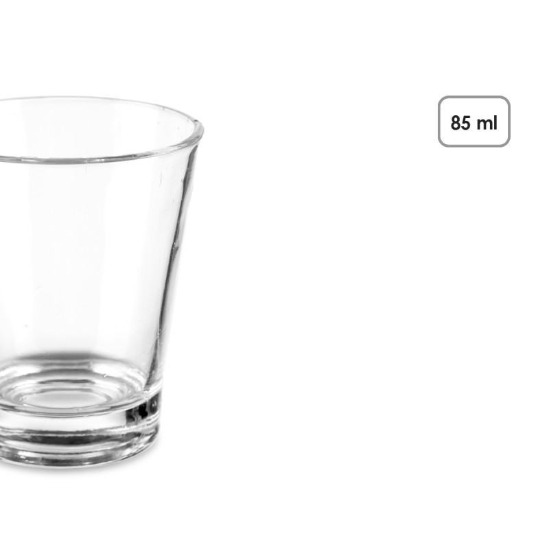 SET 4 TASSES A CAFÉ EN VERRE 85ML