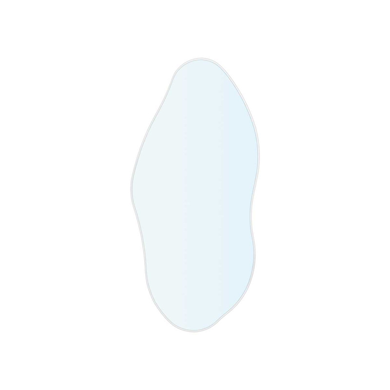 MIRROR ABSTRACT SHAPE WHITE 106X50CM
