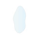 MIROIR FORME ABSTRAITE BLANC 106X50CM