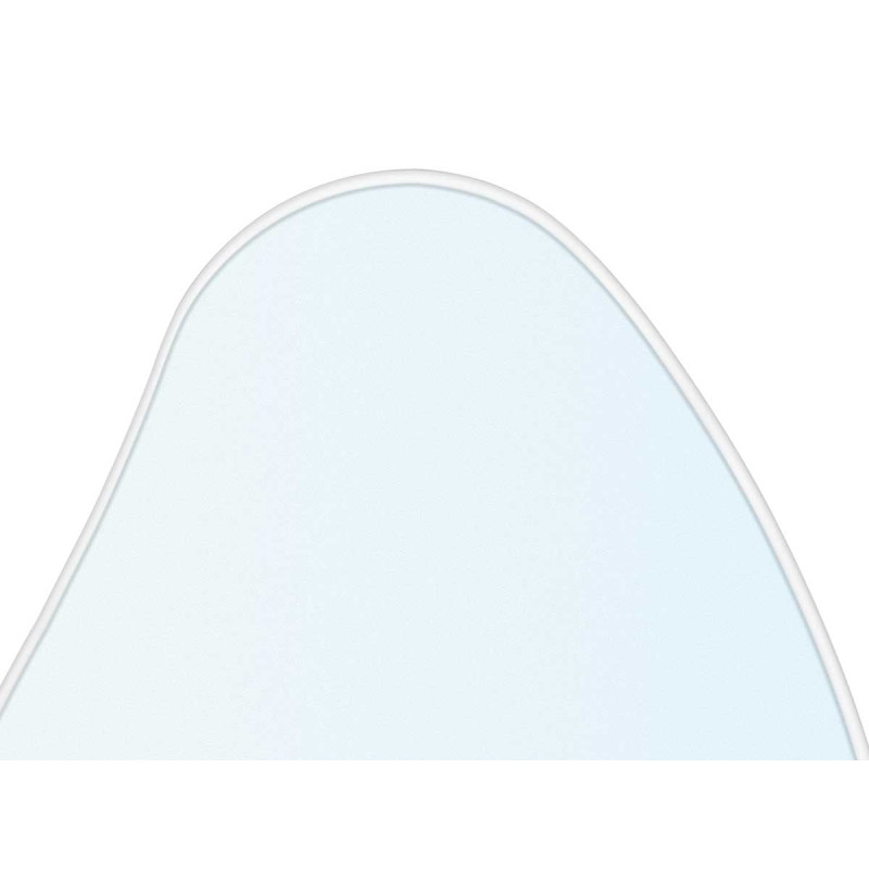 MIRROR ABSTRACT SHAPE WHITE 106X50CM