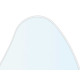 MIRROR ABSTRACT SHAPE WHITE 106X50CM